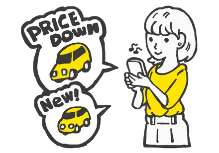 車情報チェックイラスト